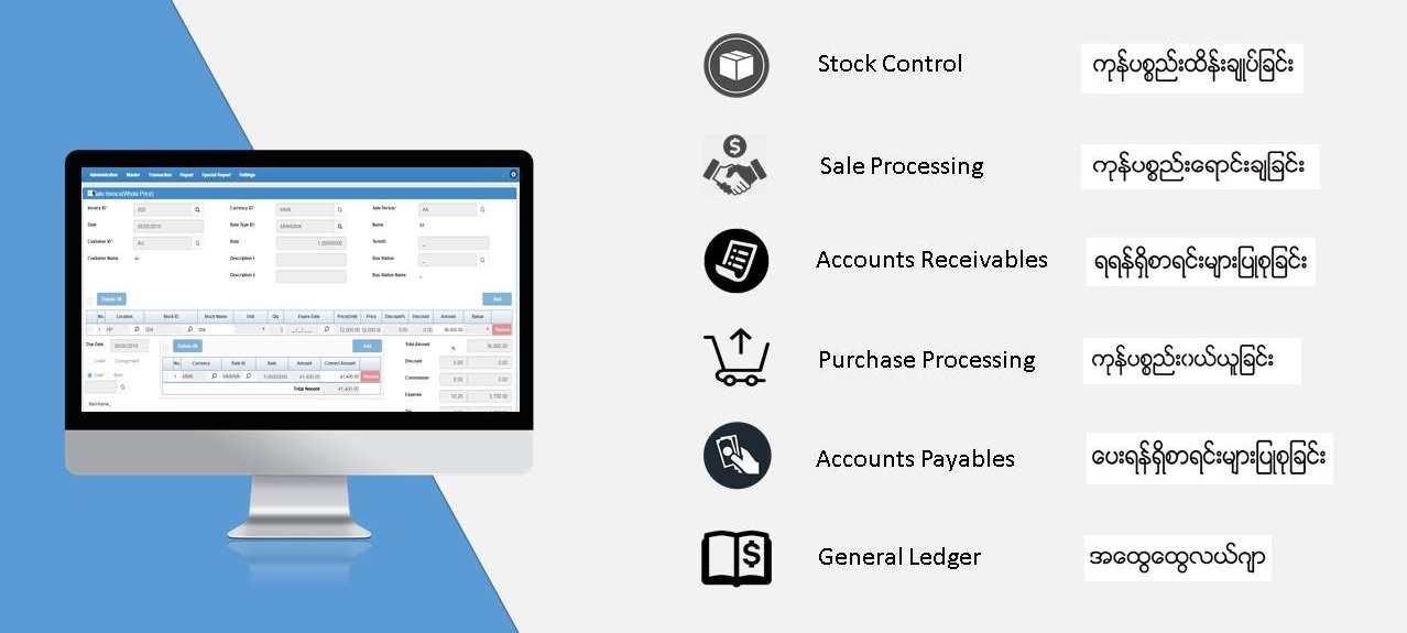 Accounting software describes a type of application software that records and processes accounting transactions within functional modules such as accounts payable, accounts receivable, journal, general ledger, payroll, and trial balance. 
